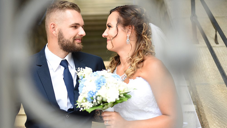 Foto: svatba - novomanželé - líčení na svatbu